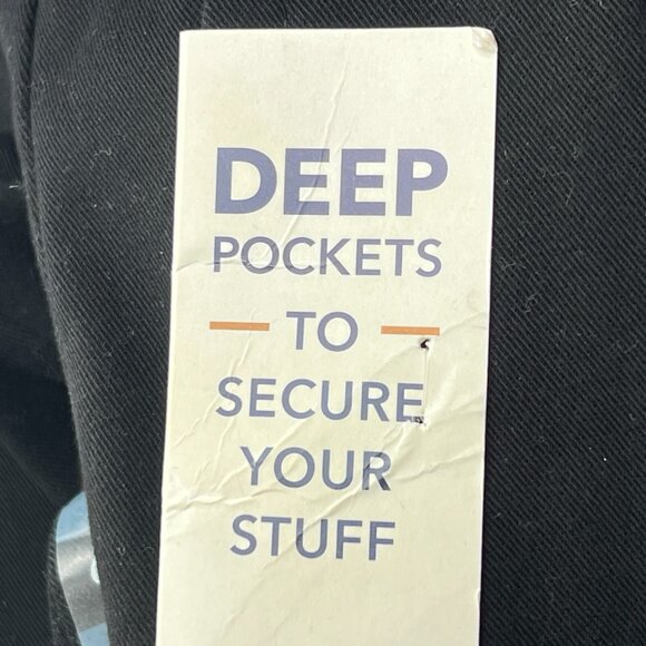 New Docker Easy Khaki Pants Mens 38 X 29 Black All Motion Comfort Waistband - Picture 3 of 13